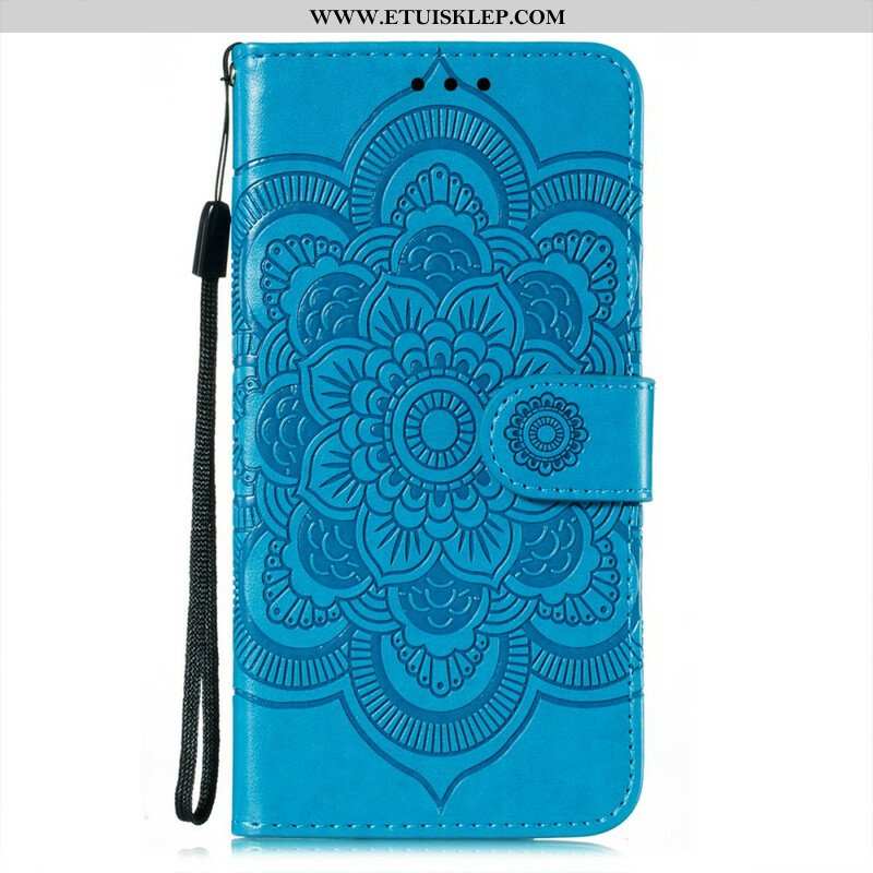 Etui Folio do Oppo Find X3 Neo z Łańcuch Mandala Z Pełnym Paskiem